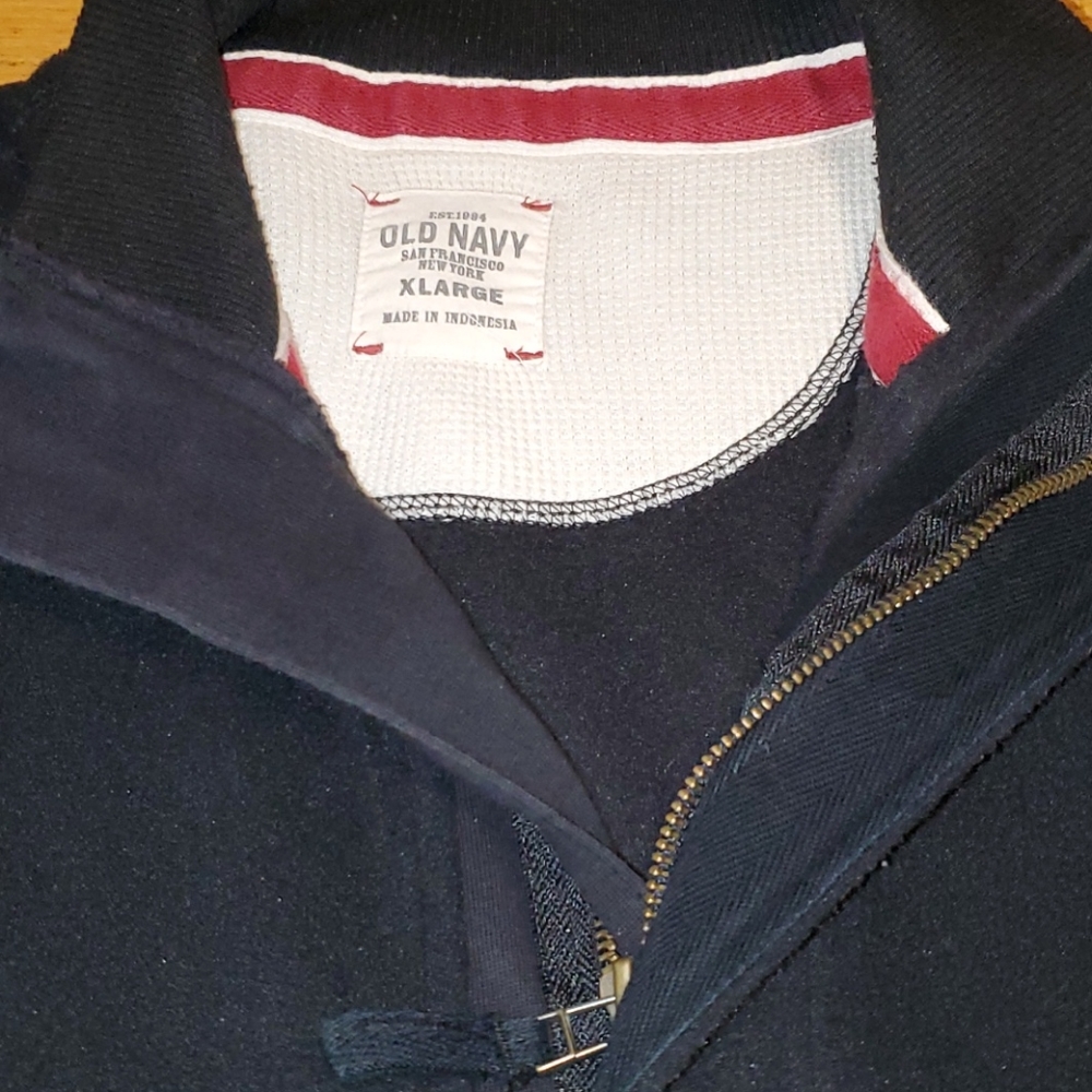 Like New Men's old navy fleece pullover jacket xl - Picture 3 of 4